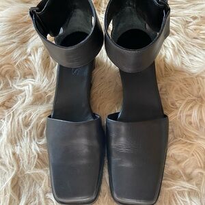 COS Black Leather heels